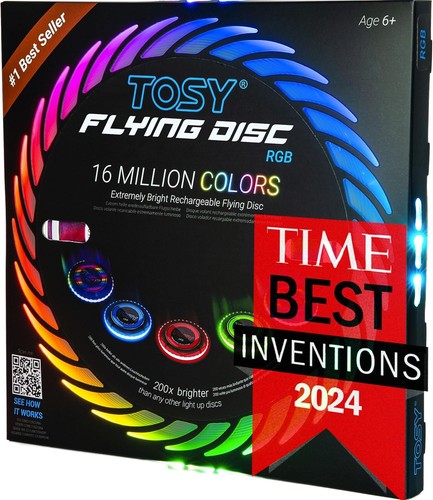 Interactive rgb flying disc - interactive,