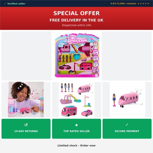 Barbie mini barbieland - barbieland, 4-pack