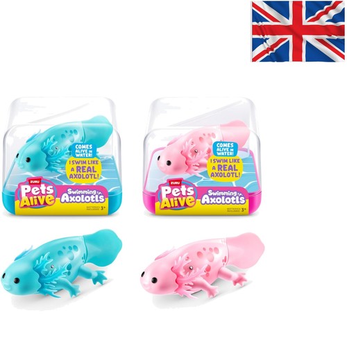 Interactive swimming axolotl - interactive,